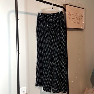 Halogen Wide Leg Polka Dot Pants